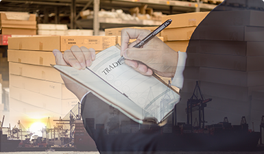 貨物到港，海關(guān)方形